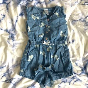 Jean look a like  baby romper